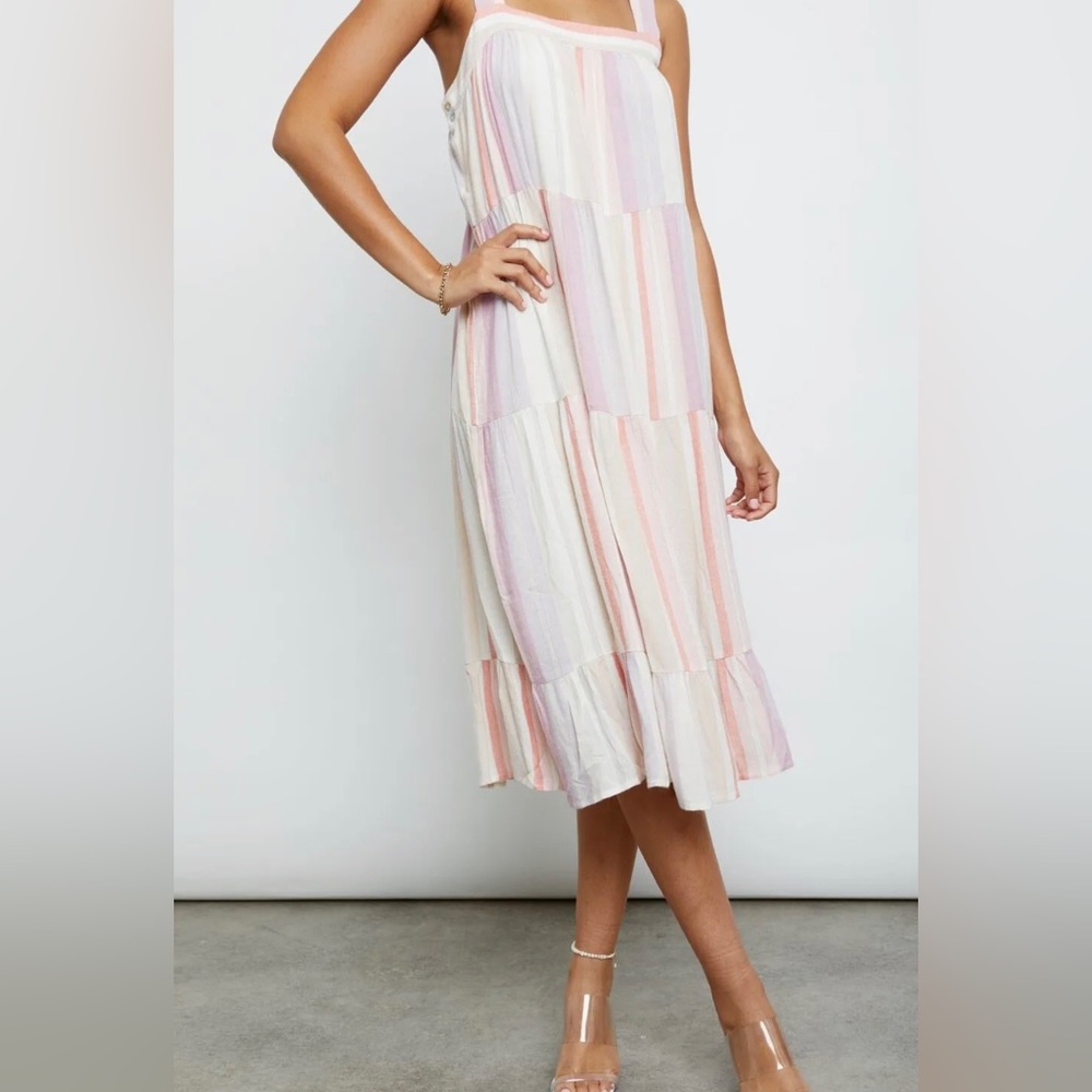 Rails Revolve New Linen Stripe Dress - Picture 4 of 7